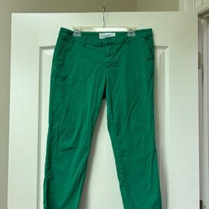 Frank & Eileen Wicklow Green Straight Leg Pants